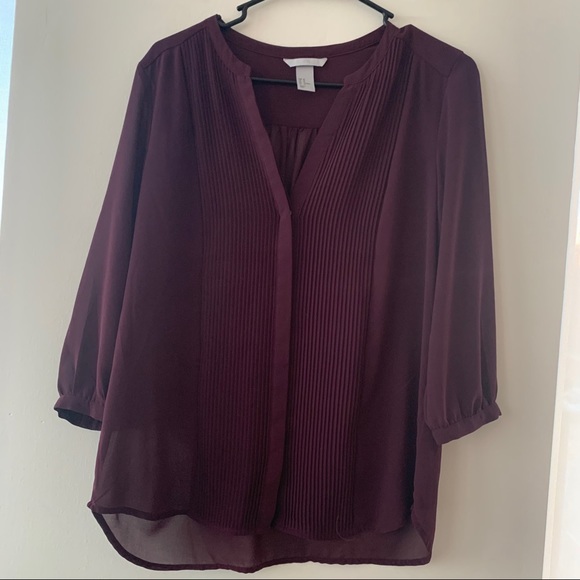 H&M Tops - H&M maroon blouse